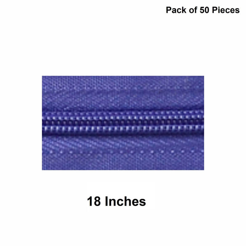     			Jyoti Zipper - Concealed Size 3 - Color 38 (50 Zips of 18 Inches) Open-Ended, Ideal for Tailoring, Crafts, Fashion, Dressmaking | Zips Used in Stitching, Sewing, Pants, Bags - Pack of 50 Pieces