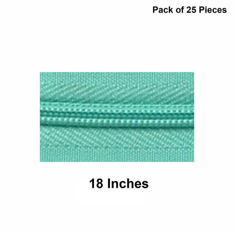     			Jyoti Zipper - Concealed Size 3 - Color 16 (25 Zips of 18 Inches) Open-Ended, Ideal for Tailoring, Crafts, Fashion, Dressmaking | Zips Used in Stitching, Sewing, Pants, Bags - Pack of 25 Pieces