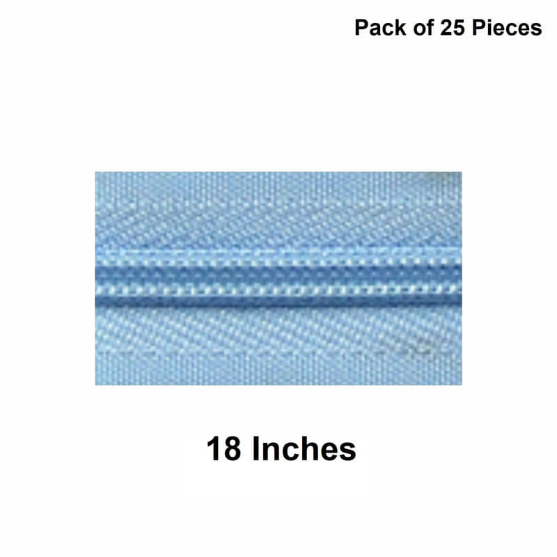     			Jyoti Zipper - Concealed Size 3 - Color 13 (25 Zips of 18 Inches) Open-Ended, Ideal for Tailoring, Crafts, Fashion, Dressmaking | Zips Used in Stitching, Sewing, Pants, Bags - Pack of 25 Pieces