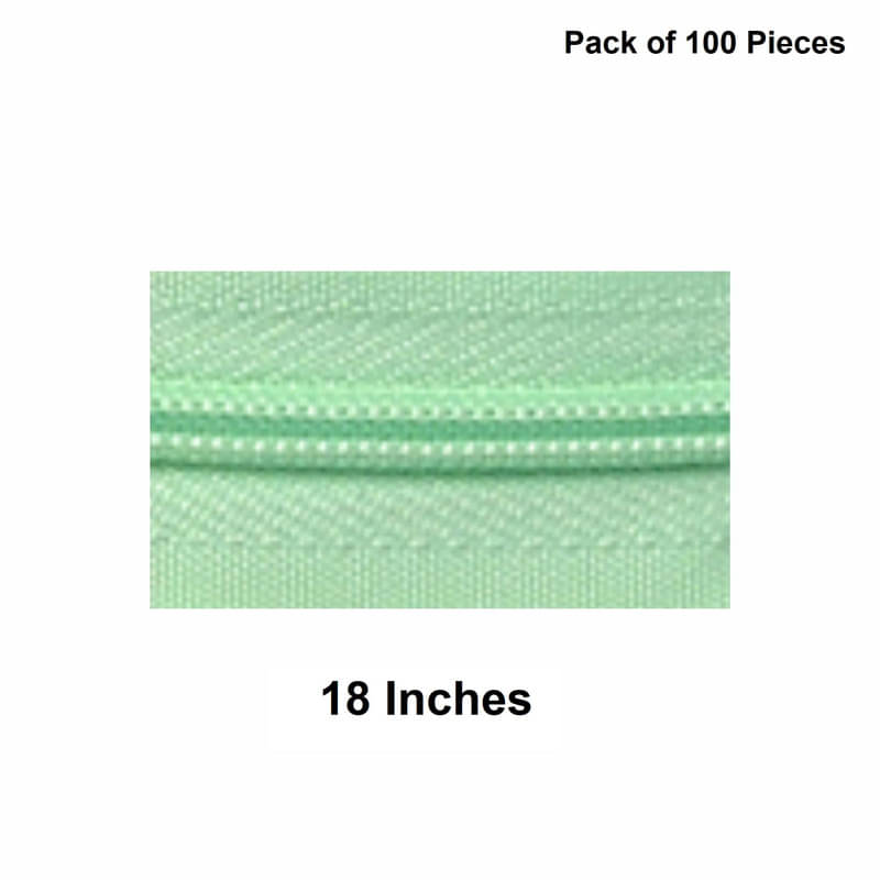     			Jyoti Zipper - Concealed Size 3 - Color 15 (100 Zips of 18 Inches) Open-Ended, Ideal for Tailoring, Crafts, Fashion, Dressmaking | Zips Used in Stitching, Sewing, Pants, Bags - Pack of 100 Pieces