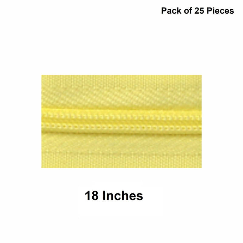     			Jyoti Zipper - Concealed Size 3 - Color 19 (25 Zips of 18 Inches) Open-Ended, Ideal for Tailoring, Crafts, Fashion, Dressmaking | Zips Used in Stitching, Sewing, Pants, Bags - Pack of 25 Pieces