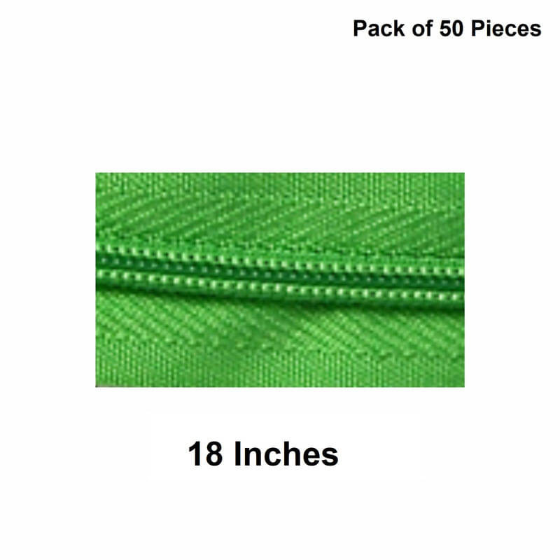     			Jyoti Zipper - Concealed Size 3 - Color 18 (50 Zips of 18 Inches) Open-Ended, Ideal for Tailoring, Crafts, Fashion, Dressmaking | Zips Used in Stitching, Sewing, Pants, Bags - Pack of 50 Pieces