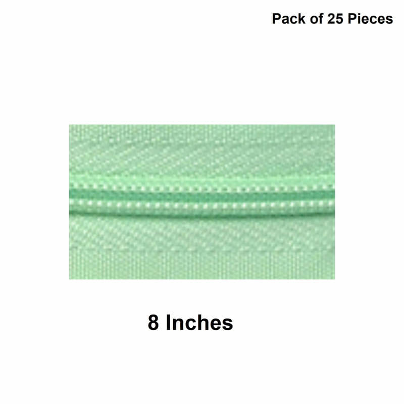     			Jyoti Zipper - Concealed Size 3 - Color 15 (25 Zips of 8 Inches) Open-Ended, Ideal for Tailoring, Crafts, Fashion, Dressmaking | Zips Used in Stitching, Sewing, Pants, Bags - Pack of 25 Pieces