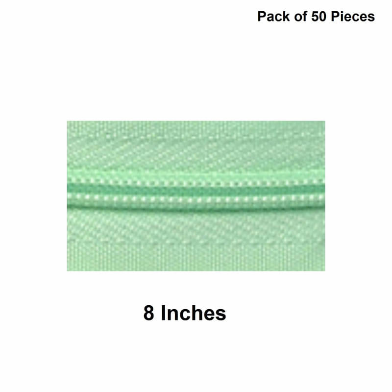     			Jyoti Zipper - Concealed Size 3 - Color 15 (50 Zips of 8 Inches) Open-Ended, Ideal for Tailoring, Crafts, Fashion, Dressmaking | Zips Used in Stitching, Sewing, Pants, Bags - Pack of 50 Pieces