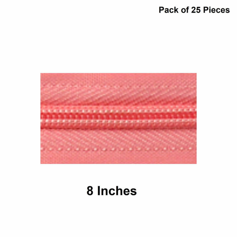     			Jyoti Zipper - Concealed Size 3 - Color 24 (25 Zips of 8 Inches) Open-Ended, Ideal for Tailoring, Crafts, Fashion, Dressmaking | Zips Used in Stitching, Sewing, Pants, Bags - Pack of 25 Pieces