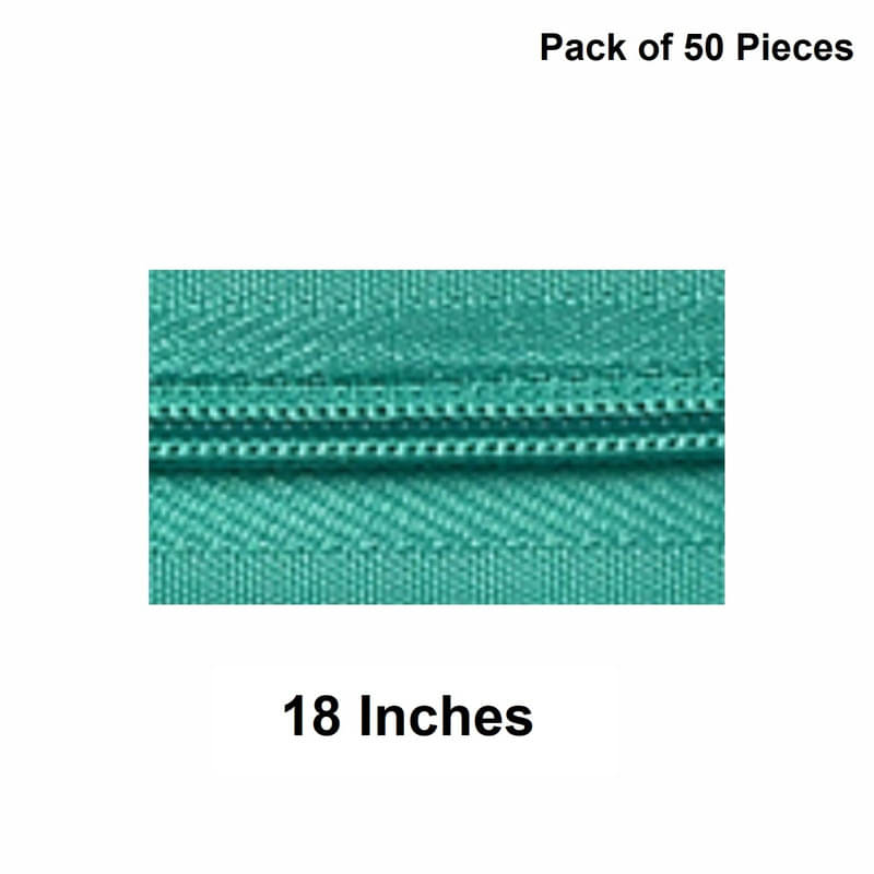     			Jyoti Zipper - Concealed Size 3 - Color 17 (50 Zips of 18 Inches) Open-Ended, Ideal for Tailoring, Crafts, Fashion, Dressmaking | Zips Used in Stitching, Sewing, Pants, Bags - Pack of 50 Pieces