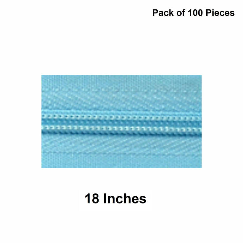     			Jyoti Zipper - Concealed Size 3 - Color 31 (100 Zips of 18 Inches) Open-Ended, Ideal for Tailoring, Crafts, Fashion, Dressmaking | Zips Used in Stitching, Sewing, Pants, Bags - Pack of 100 Pieces
