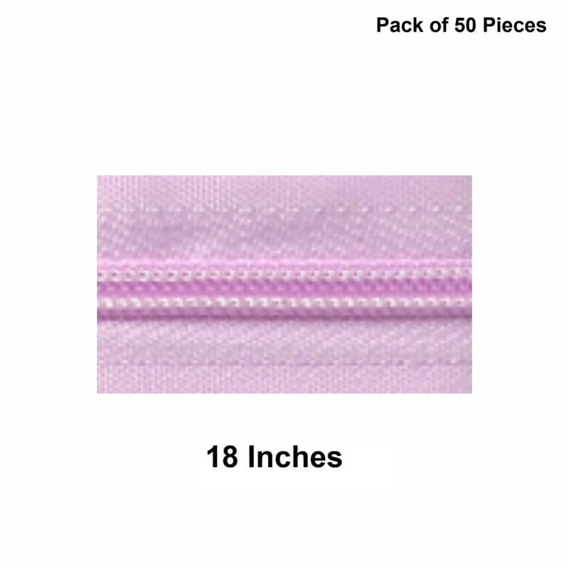     			Jyoti Zipper - Concealed Size 3 - Color 22 (50 Zips of 18 Inches) Open-Ended, Ideal for Tailoring, Crafts, Fashion, Dressmaking | Zips Used in Stitching, Sewing, Pants, Bags - Pack of 50 Pieces