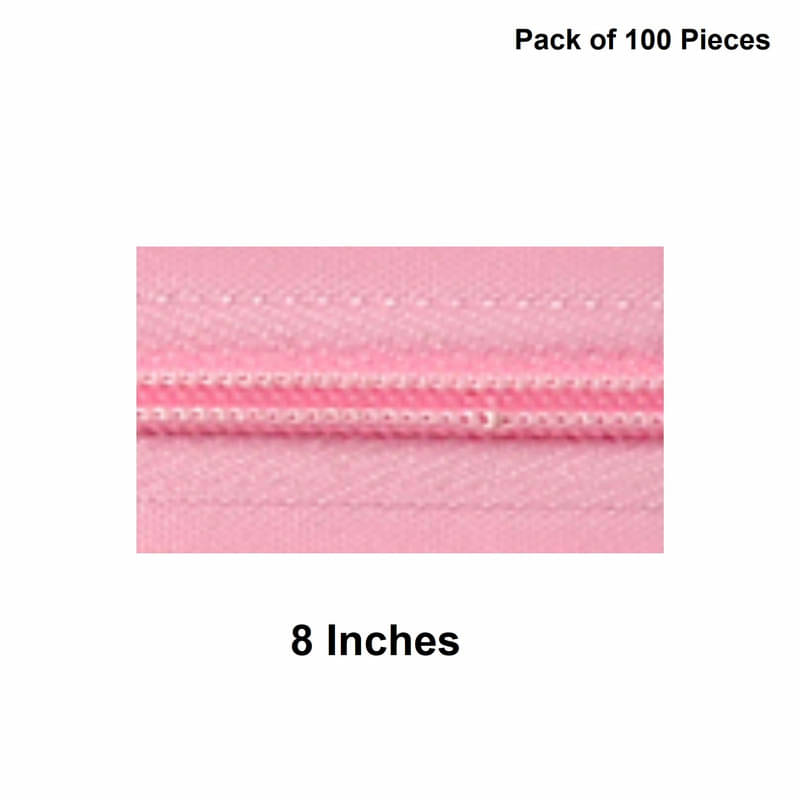     			Jyoti Zipper - Concealed Size 3 - Color 23 (100 Zips of 8 Inches) Open-Ended, Ideal for Tailoring, Crafts, Fashion, Dressmaking | Zips Used in Stitching, Sewing, Pants, Bags - Pack of 100 Pieces