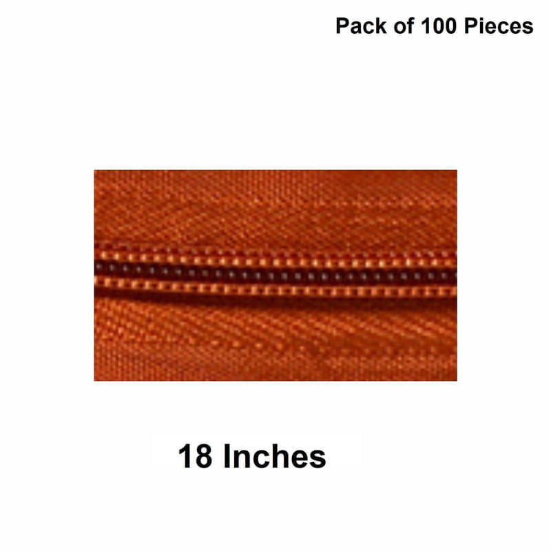     			Jyoti Zipper - Concealed Size 3 - Color 40 (100 Zips of 18 Inches) Open-Ended, Ideal for Tailoring, Crafts, Fashion, Dressmaking | Zips Used in Stitching, Sewing, Pants, Bags - Pack of 100 Pieces