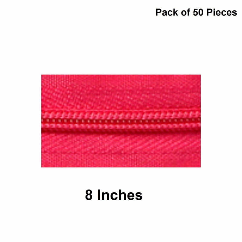     			Jyoti Zipper - Concealed Size 3 - Color 26 (50 Zips of 8 Inches) Open-Ended, Ideal for Tailoring, Crafts, Fashion, Dressmaking | Zips Used in Stitching, Sewing, Pants, Bags - Pack of 50 Pieces