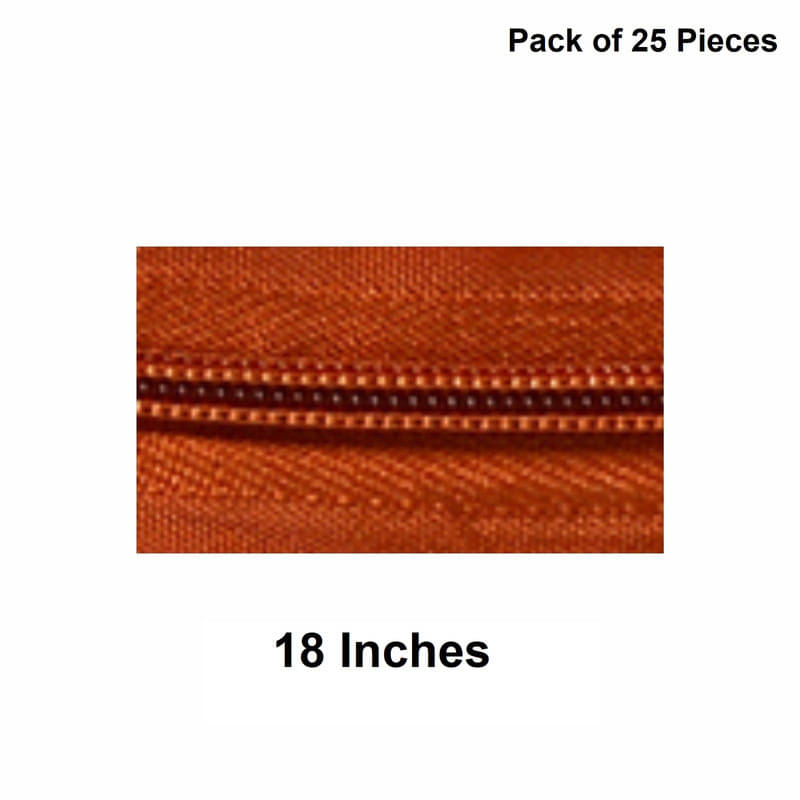     			Jyoti Zipper - Concealed Size 3 - Color 40 (25 Zips of 18 Inches) Open-Ended, Ideal for Tailoring, Crafts, Fashion, Dressmaking | Zips Used in Stitching, Sewing, Pants, Bags - Pack of 25 Pieces