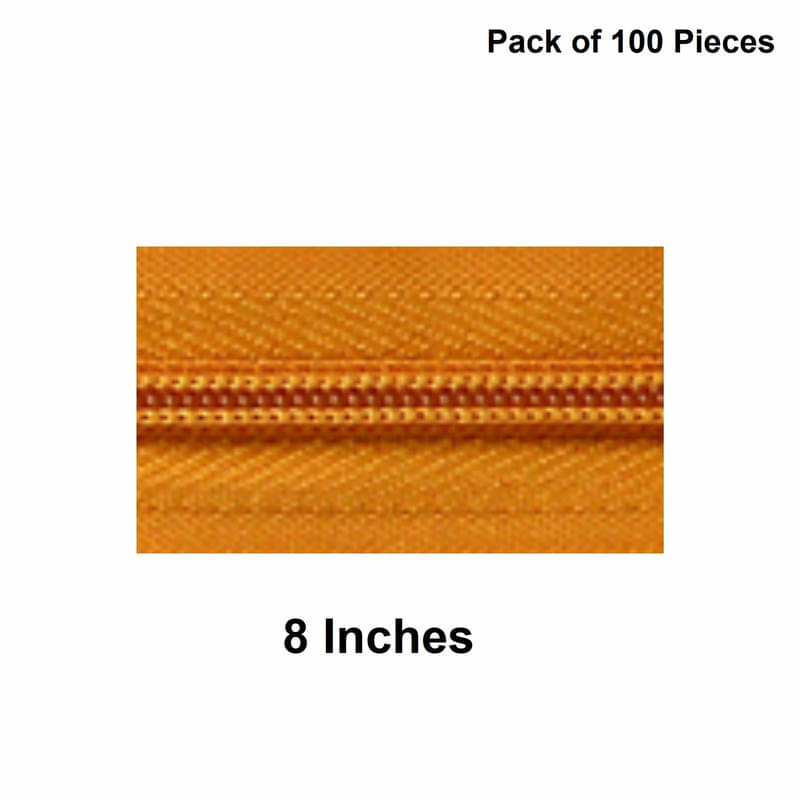     			Jyoti Zipper - Concealed Size 3 - Color 27 (100 Zips of 8 Inches) Open-Ended, Ideal for Tailoring, Crafts, Fashion, Dressmaking | Zips Used in Stitching, Sewing, Pants, Bags - Pack of 100 Pieces