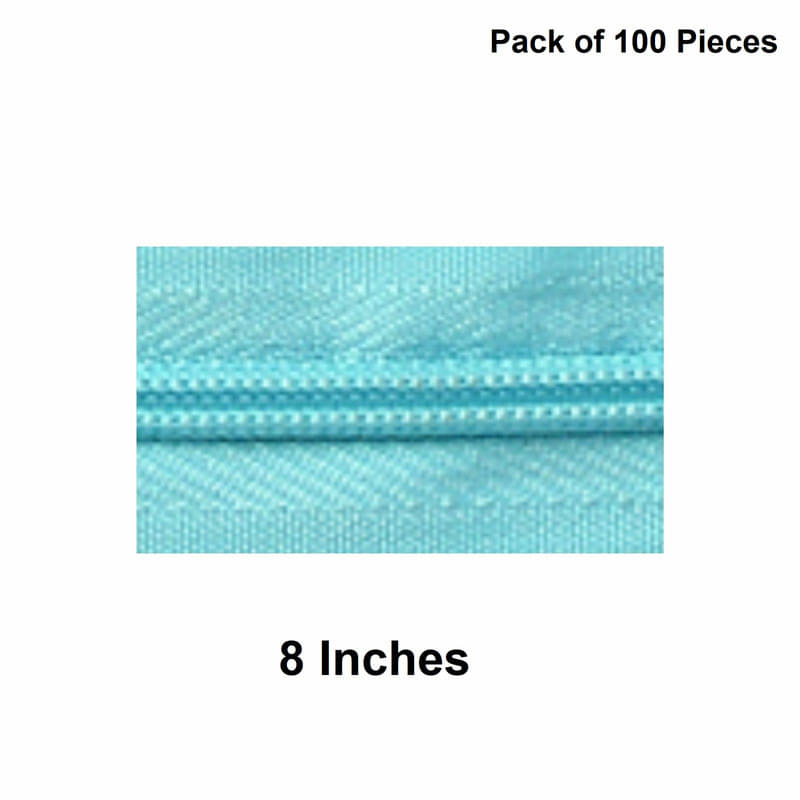     			Jyoti Zipper - Concealed Size 3 - Color 14 (100 Zips of 8 Inches) Open-Ended, Ideal for Tailoring, Crafts, Fashion, Dressmaking | Zips Used in Stitching, Sewing, Pants, Bags - Pack of 100 Pieces