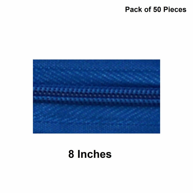     			Jyoti Zipper - Concealed Size 3 - Color 33 (50 Zips of 8 Inches) Open-Ended, Ideal for Tailoring, Crafts, Fashion, Dressmaking | Zips Used in Stitching, Sewing, Pants, Bags - Pack of 50 Pieces