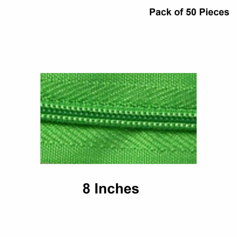     			Jyoti Zipper - Concealed Size 3 - Color 18 (50 Zips of 8 Inches) Open-Ended, Ideal for Tailoring, Crafts, Fashion, Dressmaking | Zips Used in Stitching, Sewing, Pants, Bags - Pack of 50 Pieces