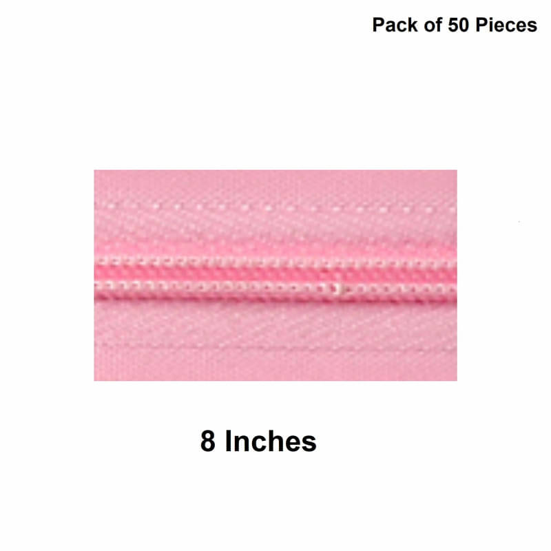     			Jyoti Zipper - Concealed Size 3 - Color 23 (50 Zips of 8 Inches) Open-Ended, Ideal for Tailoring, Crafts, Fashion, Dressmaking | Zips Used in Stitching, Sewing, Pants, Bags - Pack of 50 Pieces