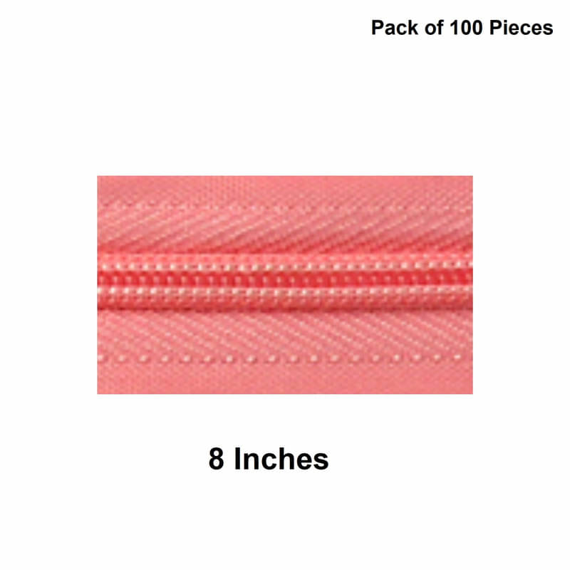    			Jyoti Zipper - Concealed Size 3 - Color 24 (100 Zips of 8 Inches) Open-Ended, Ideal for Tailoring, Crafts, Fashion, Dressmaking | Zips Used in Stitching, Sewing, Pants, Bags - Pack of 100 Pieces