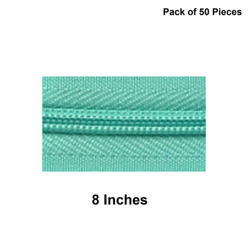     			Jyoti Zipper - Concealed Size 3 - Color 16 (50 Zips of 8 Inches) Open-Ended, Ideal for Tailoring, Crafts, Fashion, Dressmaking | Zips Used in Stitching, Sewing, Pants, Bags - Pack of 50 Pieces