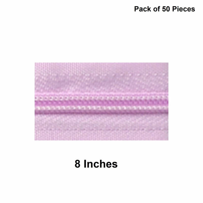     			Jyoti Zipper - Concealed Size 3 - Color 22 (50 Zips of 8 Inches) Open-Ended, Ideal for Tailoring, Crafts, Fashion, Dressmaking | Zips Used in Stitching, Sewing, Pants, Bags - Pack of 50 Pieces