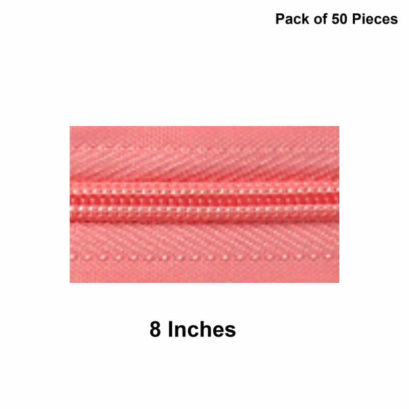     			Jyoti Zipper - Concealed Size 3 - Color 24 (50 Zips of 8 Inches) Open-Ended, Ideal for Tailoring, Crafts, Fashion, Dressmaking | Zips Used in Stitching, Sewing, Pants, Bags - Pack of 50 Pieces
