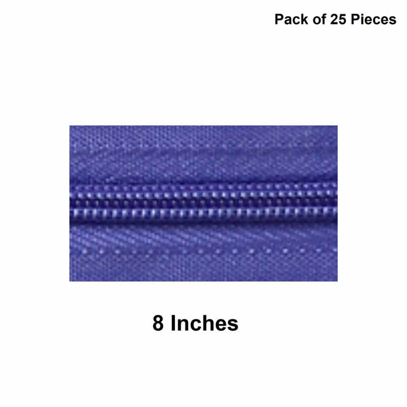     			Jyoti Zipper - Concealed Size 3 - Color 38 (25 Zips of 8 Inches) Open-Ended, Ideal for Tailoring, Crafts, Fashion, Dressmaking | Zips Used in Stitching, Sewing, Pants, Bags - Pack of 25 Pieces