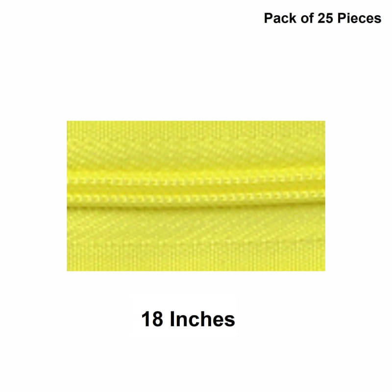     			Jyoti Zipper - Concealed Size 3 - Color 20 (25 Zips of 18 Inches) Open-Ended, Ideal for Tailoring, Crafts, Fashion, Dressmaking | Zips Used in Stitching, Sewing, Pants, Bags - Pack of 25 Pieces