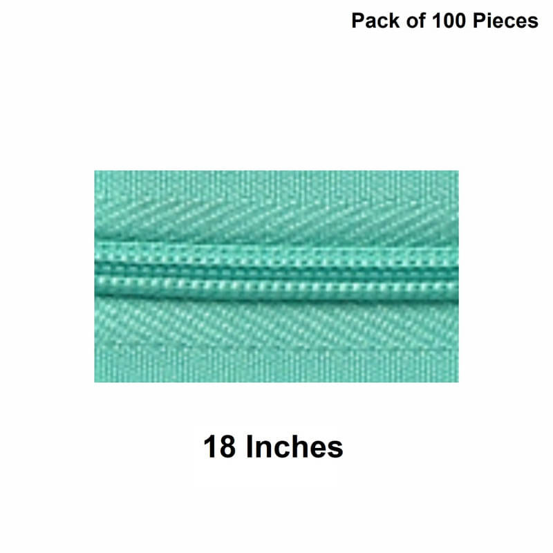     			Jyoti Zipper - Concealed Size 3 - Color 16 (100 Zips of 18 Inches) Open-Ended, Ideal for Tailoring, Crafts, Fashion, Dressmaking | Zips Used in Stitching, Sewing, Pants, Bags - Pack of 100 Pieces