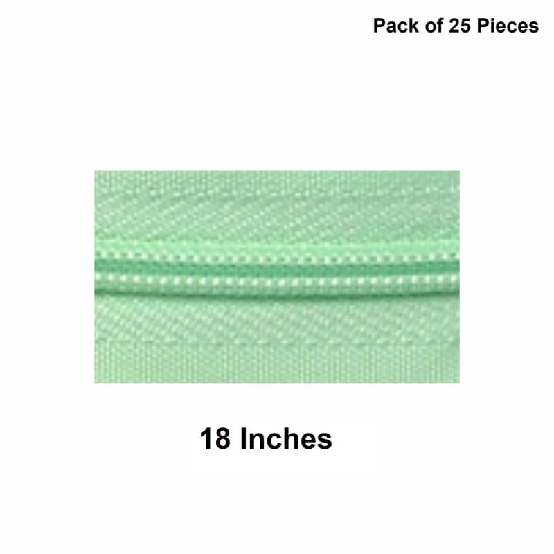     			Jyoti Zipper - Concealed Size 3 - Color 15 (25 Zips of 18 Inches) Open-Ended, Ideal for Tailoring, Crafts, Fashion, Dressmaking | Zips Used in Stitching, Sewing, Pants, Bags - Pack of 25 Pieces