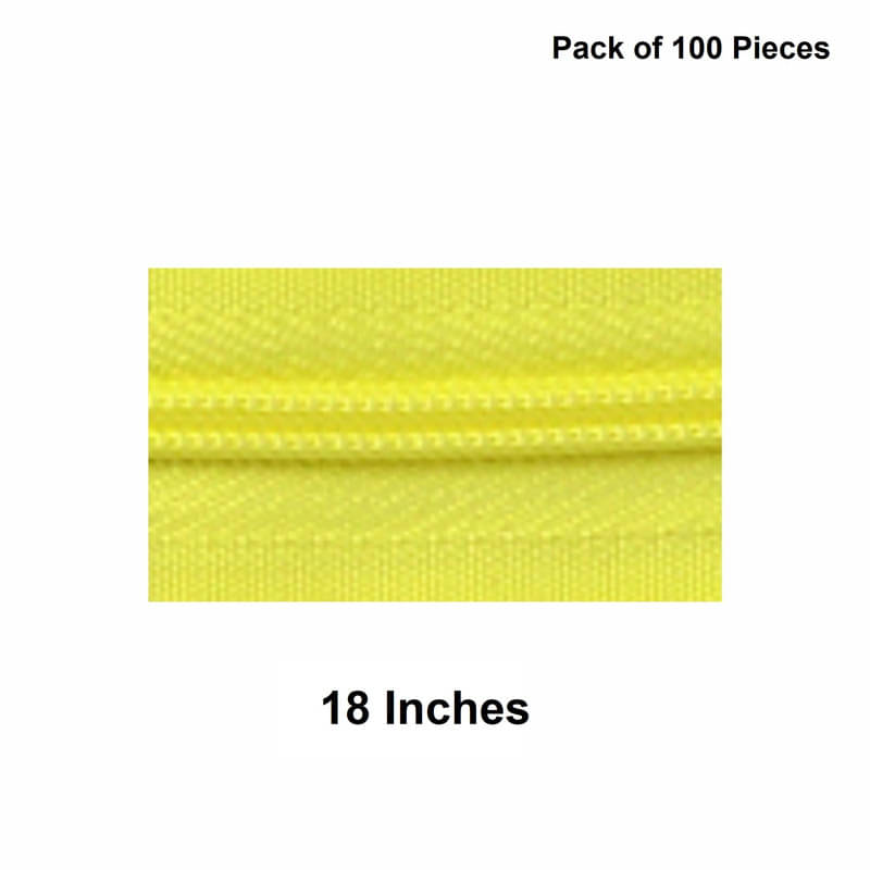     			Jyoti Zipper - Concealed Size 3 - Color 20 (100 Zips of 18 Inches) Open-Ended, Ideal for Tailoring, Crafts, Fashion, Dressmaking | Zips Used in Stitching, Sewing, Pants, Bags - Pack of 100 Pieces