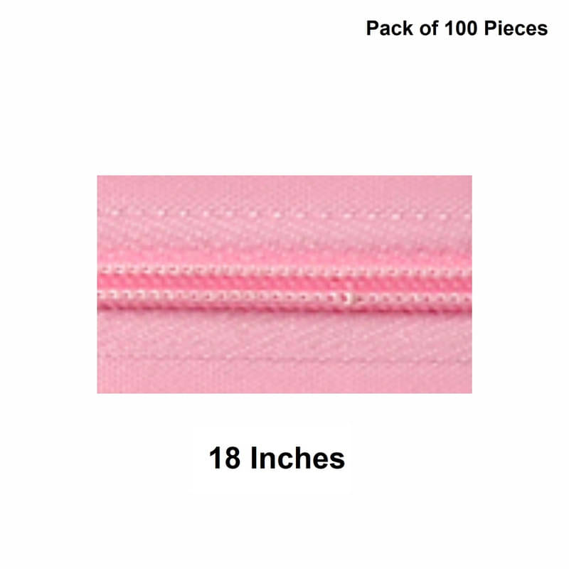     			Jyoti Zipper - Concealed Size 3 - Color 23 (100 Zips of 18 Inches) Open-Ended, Ideal for Tailoring, Crafts, Fashion, Dressmaking | Zips Used in Stitching, Sewing, Pants, Bags - Pack of 100 Pieces