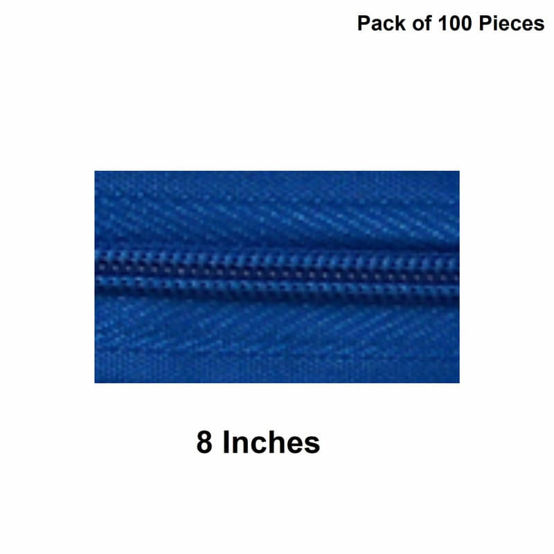     			Jyoti Zipper - Concealed Size 3 - Color 33 (100 Zips of 8 Inches) Open-Ended, Ideal for Tailoring, Crafts, Fashion, Dressmaking | Zips Used in Stitching, Sewing, Pants, Bags - Pack of 100 Pieces