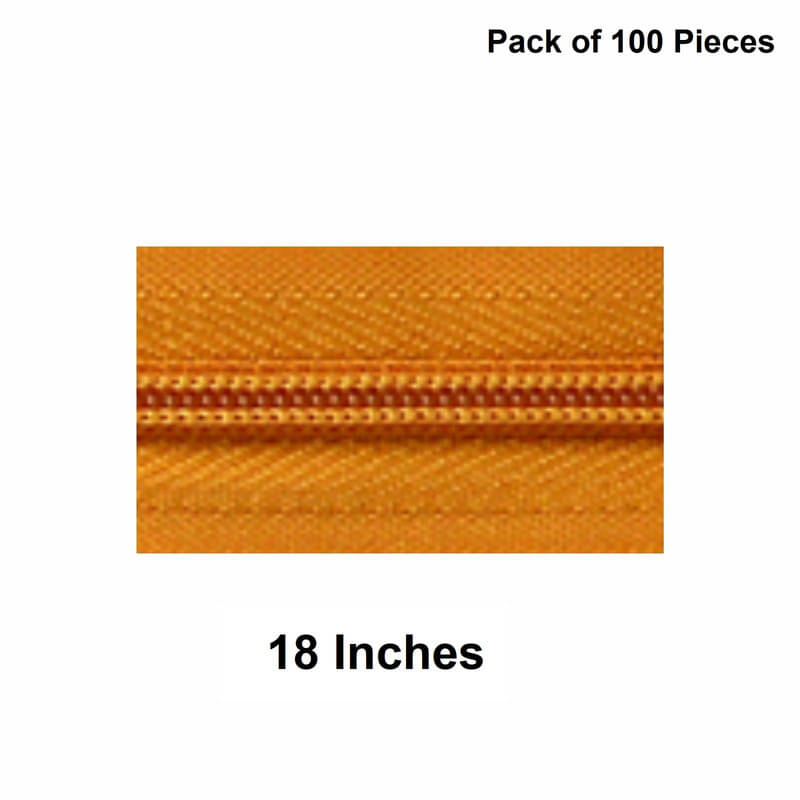    			Jyoti Zipper - Concealed Size 3 - Color 27 (100 Zips of 18 Inches) Open-Ended, Ideal for Tailoring, Crafts, Fashion, Dressmaking | Zips Used in Stitching, Sewing, Pants, Bags - Pack of 100 Pieces