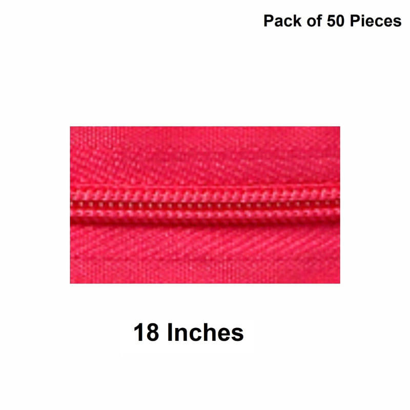     			Jyoti Zipper - Concealed Size 3 - Color 26 (50 Zips of 18 Inches) Open-Ended, Ideal for Tailoring, Crafts, Fashion, Dressmaking | Zips Used in Stitching, Sewing, Pants, Bags - Pack of 50 Pieces
