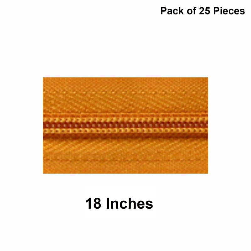     			Jyoti Zipper - Concealed Size 3 - Color 27 (25 Zips of 18 Inches) Open-Ended, Ideal for Tailoring, Crafts, Fashion, Dressmaking | Zips Used in Stitching, Sewing, Pants, Bags - Pack of 25 Pieces