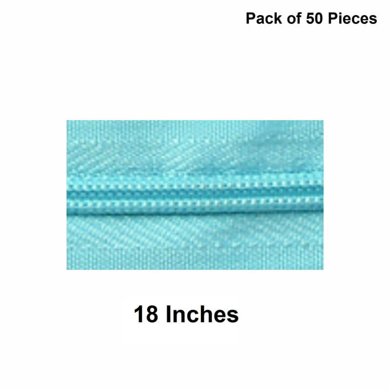     			Jyoti Zipper - Concealed Size 3 - Color 14 (50 Zips of 18 Inches) Open-Ended, Ideal for Tailoring, Crafts, Fashion, Dressmaking | Zips Used in Stitching, Sewing, Pants, Bags - Pack of 50 Pieces