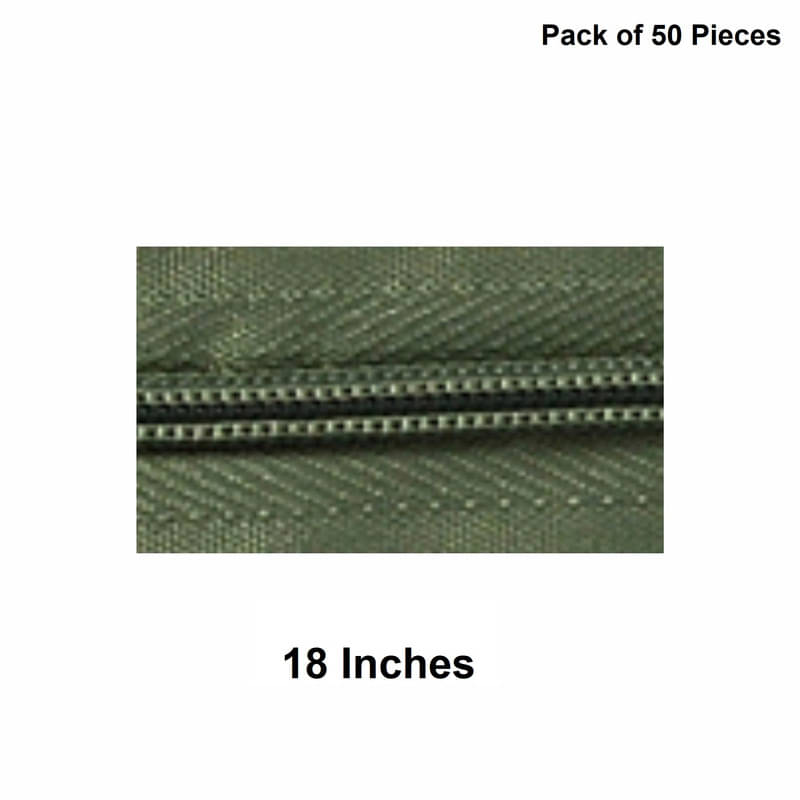     			Jyoti Zipper - Concealed Size 3 - Color 42 (50 Zips of 18 Inches) Open-Ended, Ideal for Tailoring, Crafts, Fashion, Dressmaking | Zips Used in Stitching, Sewing, Pants, Bags - Pack of 50 Pieces