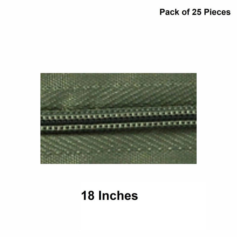     			Jyoti Zipper - Concealed Size 3 - Color 42 (25 Zips of 18 Inches) Open-Ended, Ideal for Tailoring, Crafts, Fashion, Dressmaking | Zips Used in Stitching, Sewing, Pants, Bags - Pack of 25 Pieces