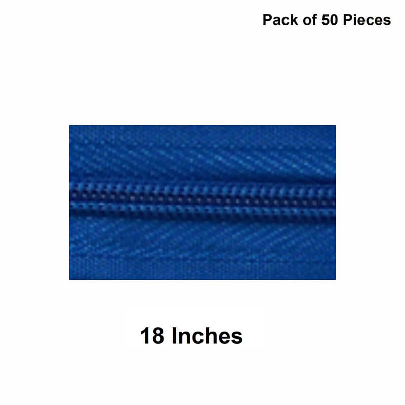     			Jyoti Zipper - Concealed Size 3 - Color 33 (50 Zips of 18 Inches) Open-Ended, Ideal for Tailoring, Crafts, Fashion, Dressmaking | Zips Used in Stitching, Sewing, Pants, Bags - Pack of 50 Pieces