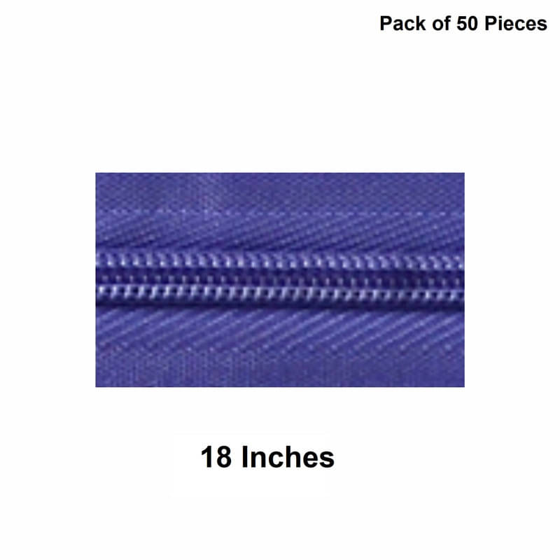     			Jyoti Zipper - Concealed Size 3 - Color 39 (50 Zips of 18 Inches) Open-Ended, Ideal for Tailoring, Crafts, Fashion, Dressmaking | Zips Used in Stitching, Sewing, Pants, Bags - Pack of 50 Pieces