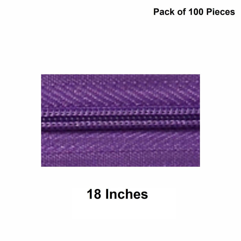     			Jyoti Zipper - Concealed Size 3 - Color 35 (100 Zips of 18 Inches) Open-Ended, Ideal for Tailoring, Crafts, Fashion, Dressmaking | Zips Used in Stitching, Sewing, Pants, Bags - Pack of 100 Pieces
