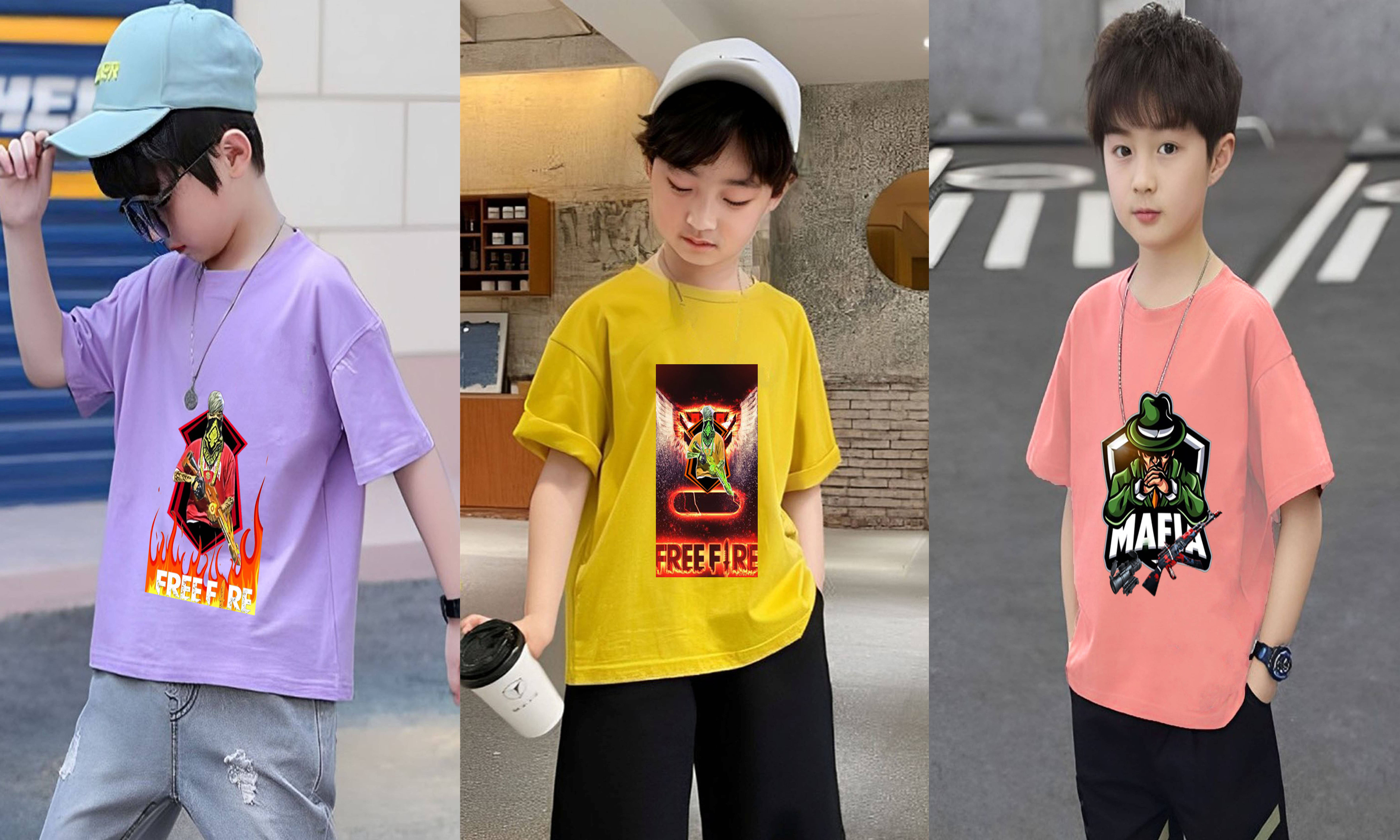     			Kintu Parantu Pack of 1 Boys Polyester T-Shirt ( Multicolor5 )