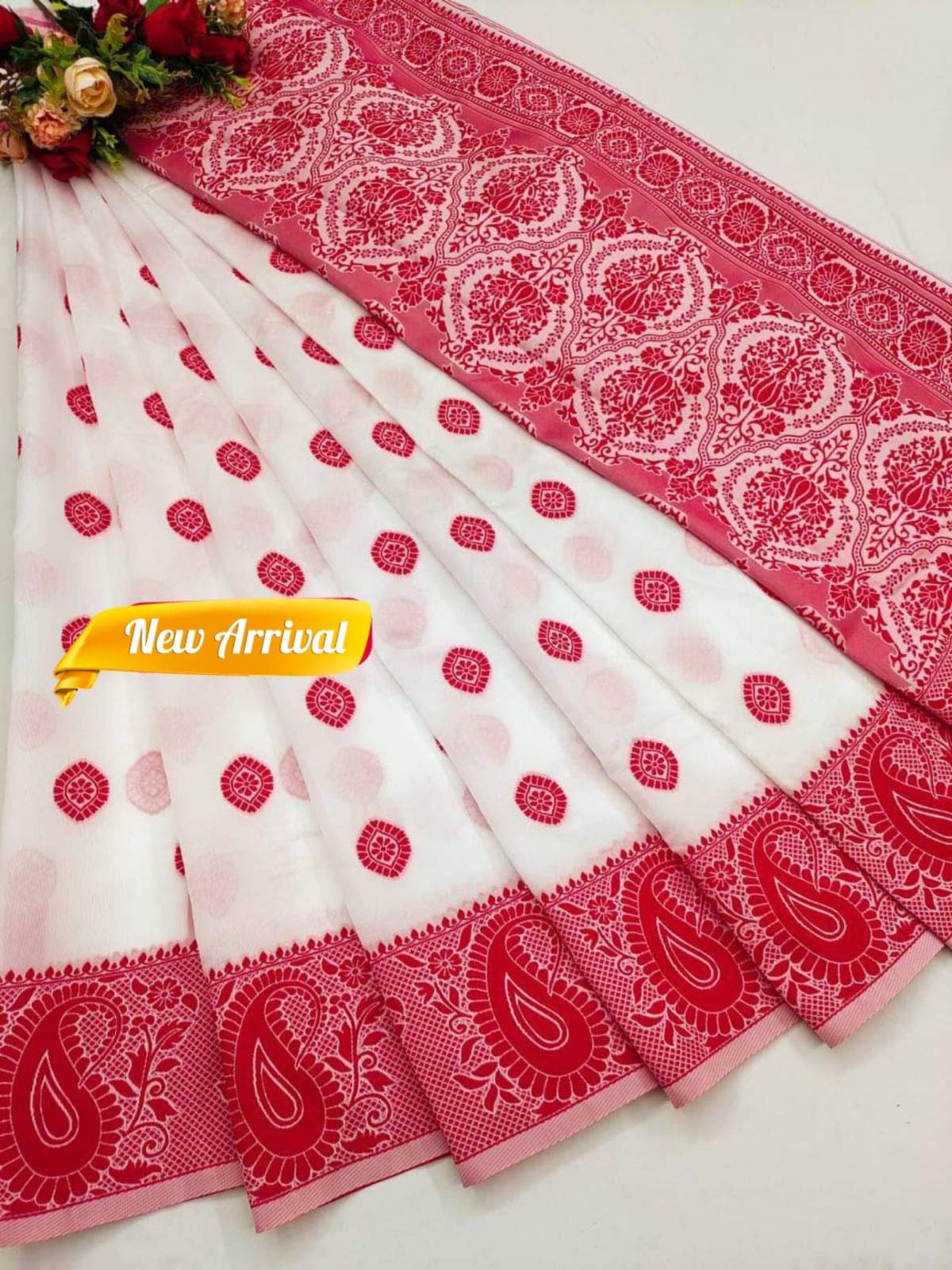 Lady Shopi Silk Blend Printed Saree With Unstitched Blouse Piece ( Multicolor ) Lady Shopi Silk Blend Printed Saree With Unstitched Blouse Piece ( Multicolor )