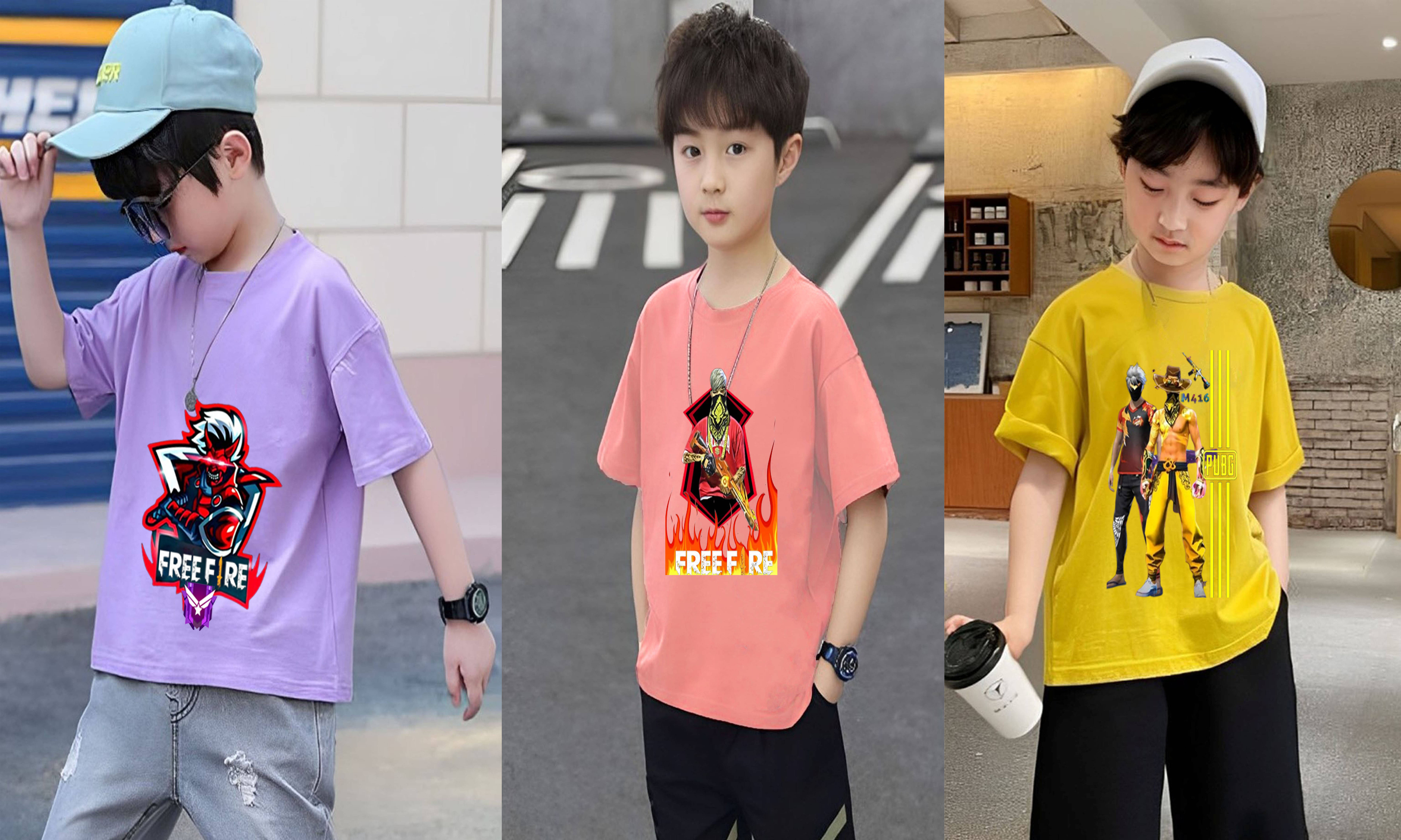     			Lecowar Pack of 2 Boys Polyester T-Shirt ( Multicolor2 )