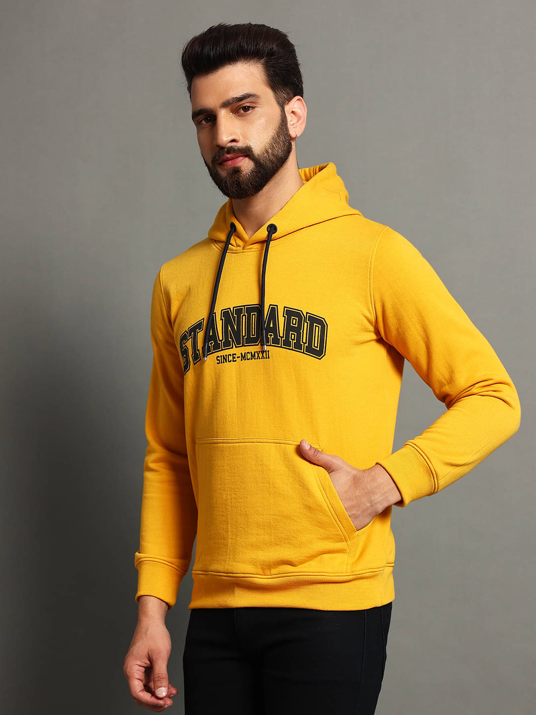 OGEN Fleece Hooded Men's Sweatshirt - Mustard ( Pack of 1 )     			OGEN Fleece Hooded Men's Sweatshirt - Mustard ( Pack of 1 )