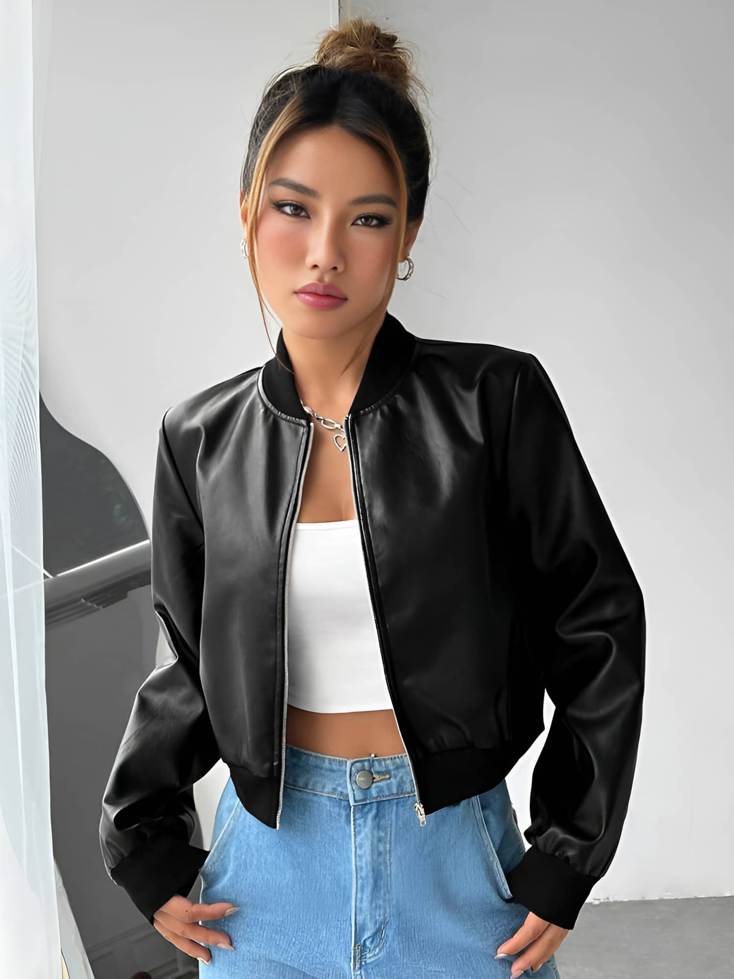PLUS PARADISE Women Regular Jacket ( Black ) - Jackets & Coats | Buy online on ZillyBuy