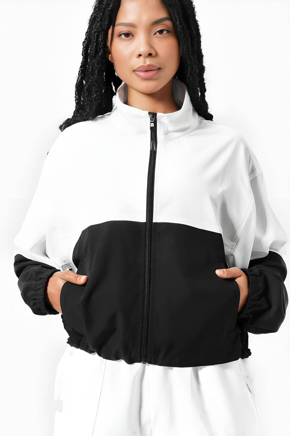 PLUS PARADISE - Polyester Multi Color Bomber Jackets PLUS PARADISE - Polyester Multi Color Bomber Jackets