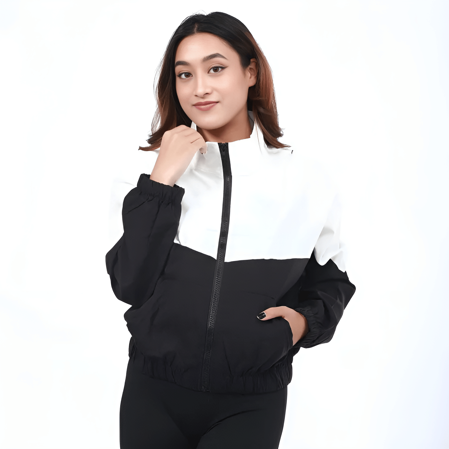 PLUS PARADISE - Polyester Multi Color Bomber Jackets PLUS PARADISE - Polyester Multi Color Bomber Jackets