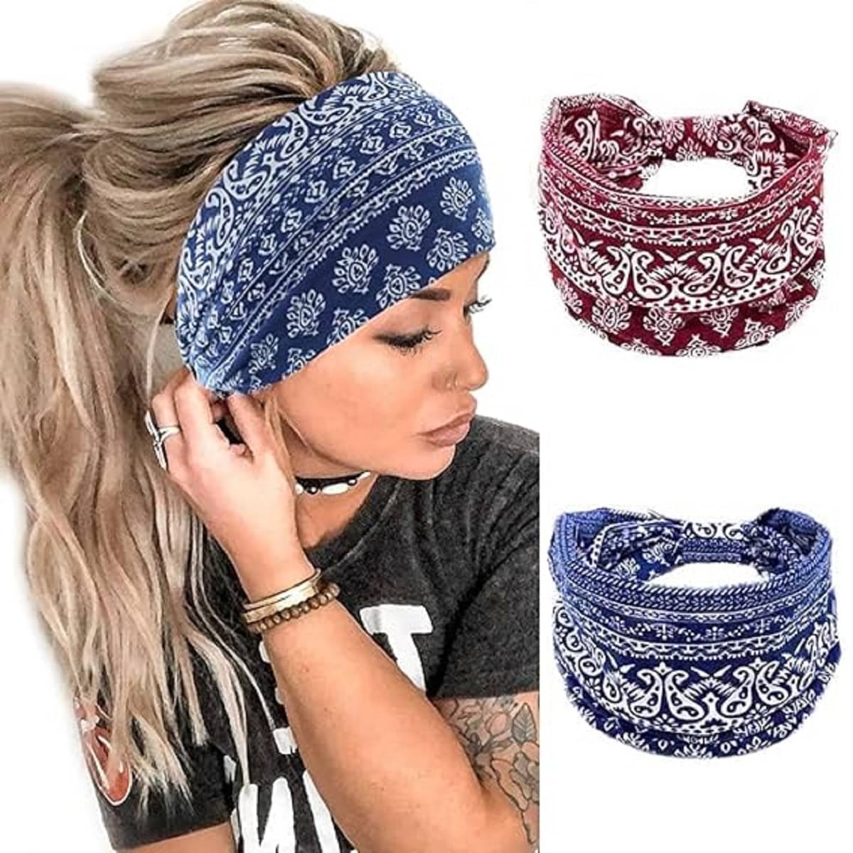 RAMDEV ENTERPRISE Multi Color Cotton Head Band ( ) RAMDEV ENTERPRISE Multi Color Cotton Head Band ( )