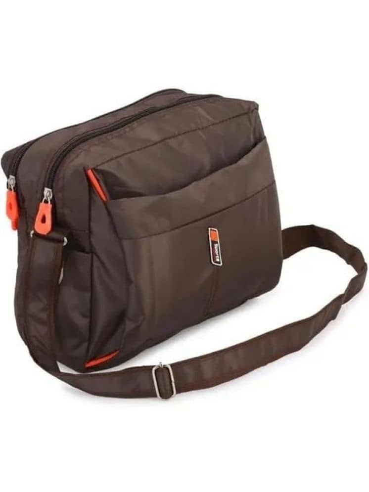 Raylan Brown Solid Messenger Bag - Handbags | Buy online on ZillyBuy